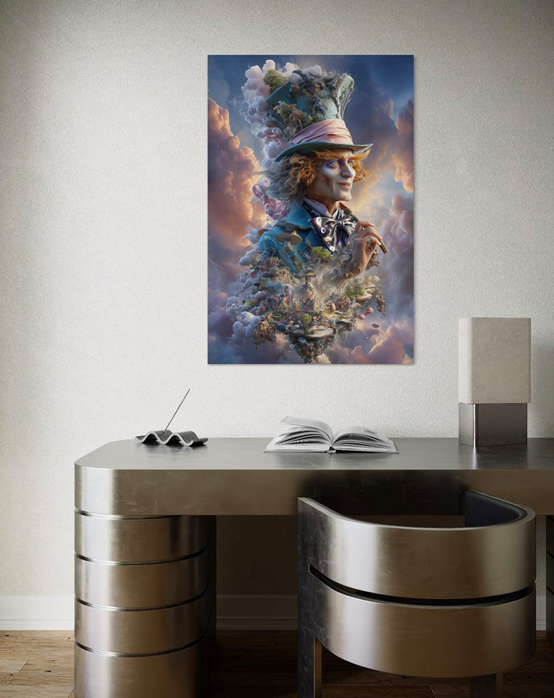 Mad Hatter in de Wolken - poster