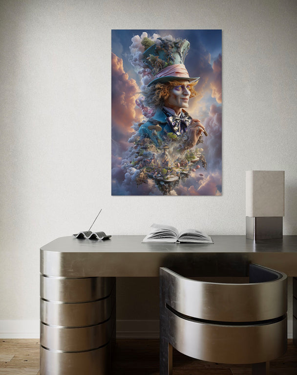 Mad Hatter in de Wolken - poster