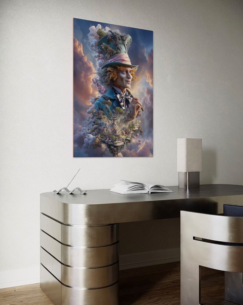 Mad Hatter in de Wolken - poster